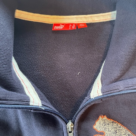 #279 VINTAGE PUMA FULL ZIP UP FRONT HOODIE. It was a low price for a long time. - Picture 6 of 11